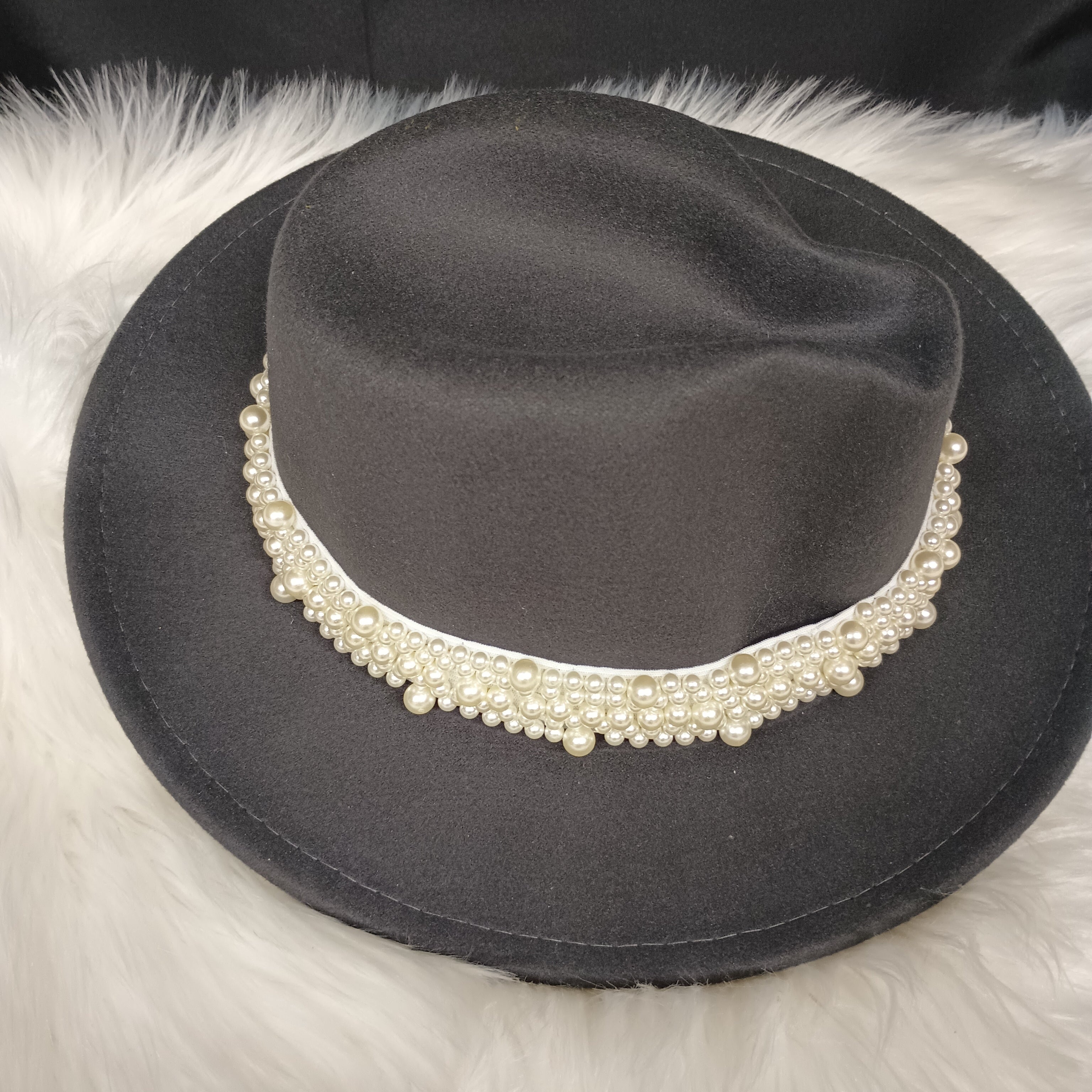 Dzign Services Pearl Fedora Hats