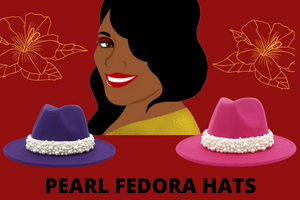 Dzign Services Pearl Fedora Hats