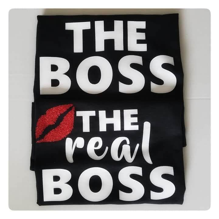 Customize The Real Boss Couple Shirts
