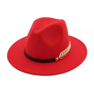 Classy Feather Belt Fedora Hats