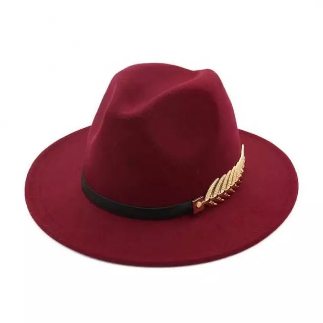 Classy Feather Belt Fedora Hats