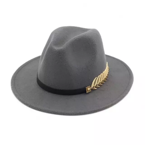 Classy Feather Belt Fedora Hats