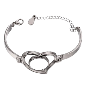 Sublimation Heart Charm Bracelets