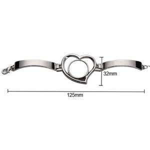 Sublimation Heart Charm Bracelets