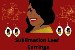 Sublimation Double Sided Leaf  Earrings