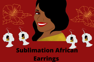 Sublimation Double Sided African Earrings