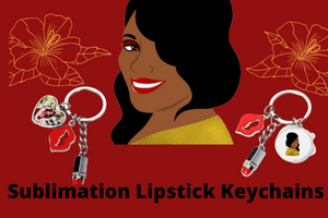 Sublimation Lipstick Keychains