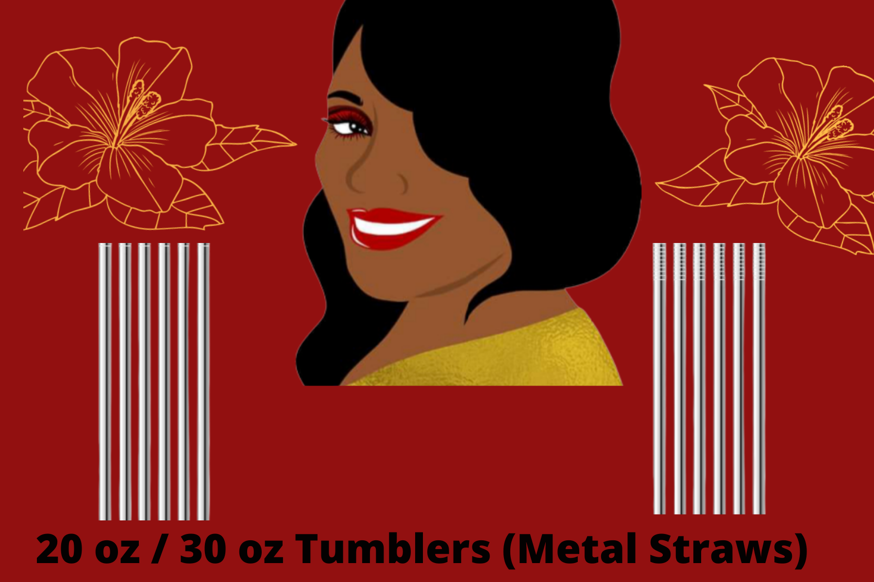 20oz & 30 oz Tumbler  Metal Straws only