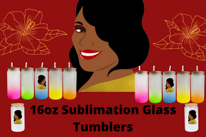 16oz Sublimation Glass Tumblers