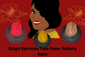 Unique Two -Tone Unisex Fedora Hats