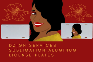 Sublimation (Gross White)Aluminum  License Plates