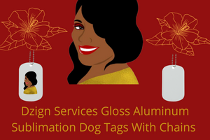 Sublimation  Dog Tags w/chains