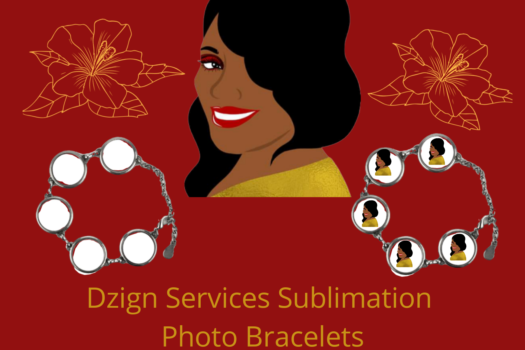 Dzign Services by Team Houston Sublimation Bracelets