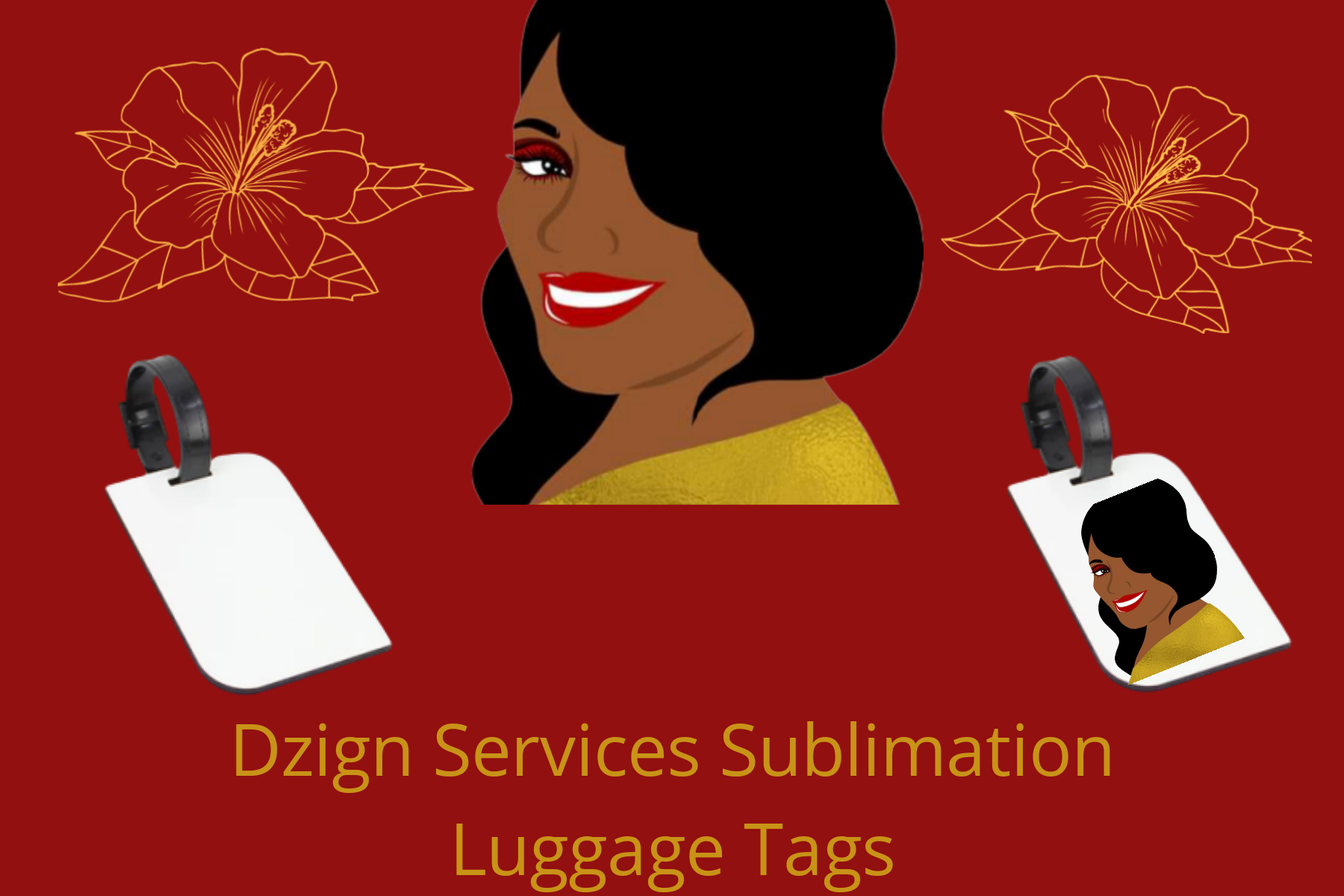 Sublimation Double Sided Traveling Luggage Tags MDF