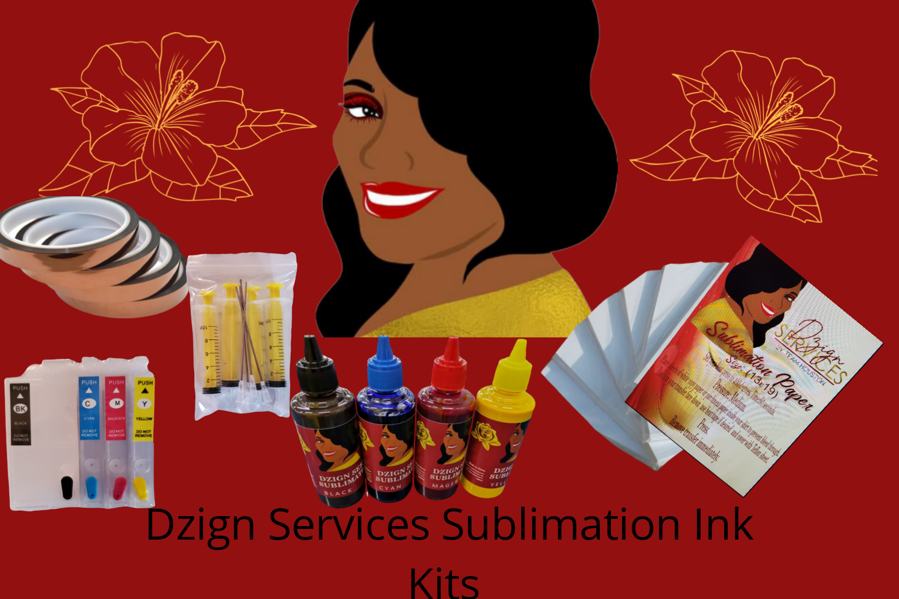 Dzign Services Sublimation Ink/Paper Starter Kit 13x19 ( Best Seller )