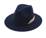 Classy Feather Belt Fedora Hats