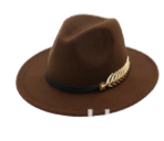 Classy Feather Belt Fedora Hats