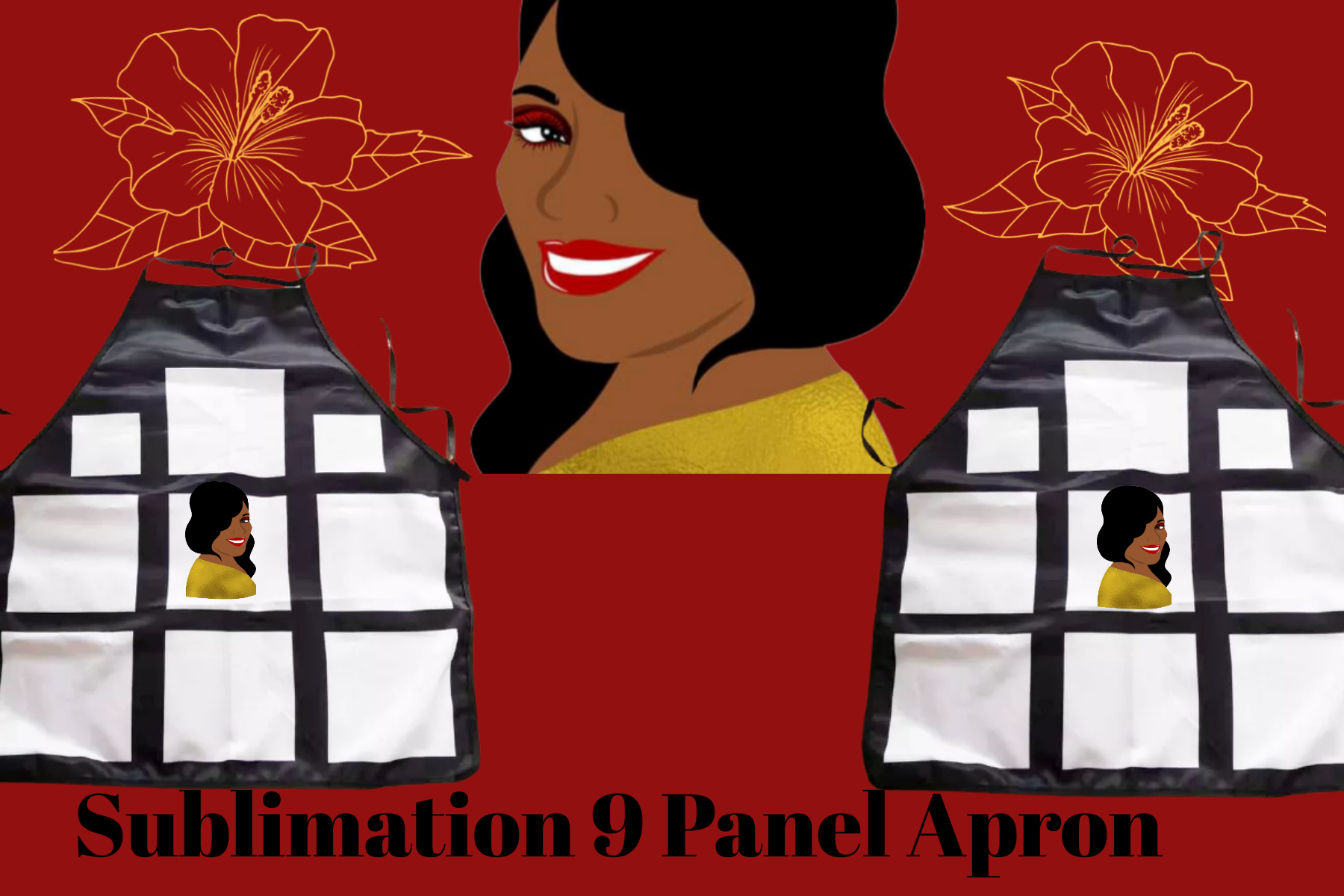 Sublimation 9 Panel Apron