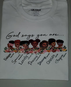 Screenprint Transfer Sheets ( God say you are)