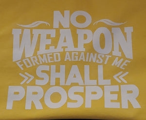 No Weapon Formed Against Me Screen Print Transfers