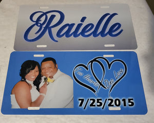 Sublimation (Gross White)Aluminum  License Plates