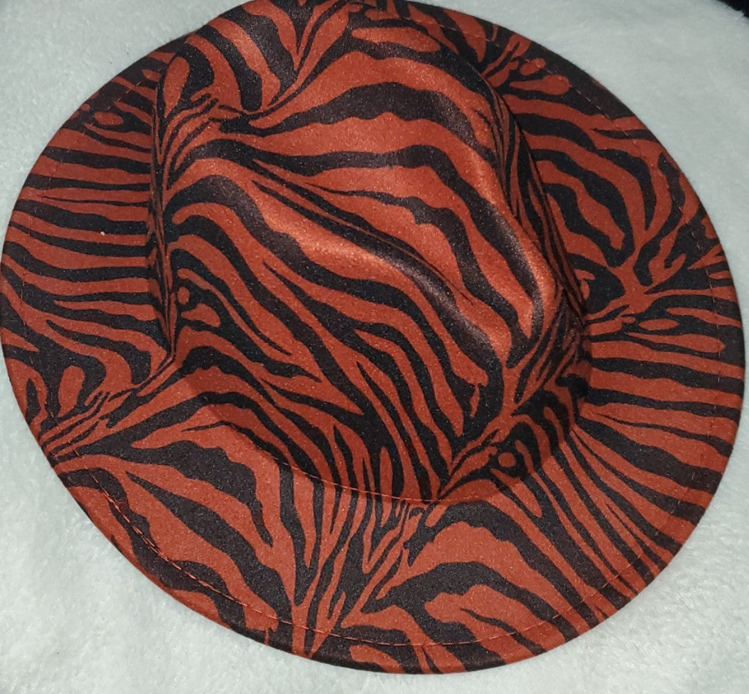 Dzign Services Jazzy Zebra Fedora Hats
