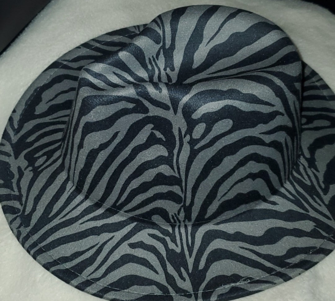 Dzign Services Jazzy Zebra Fedora Hats