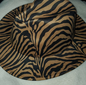 Dzign Services Jazzy Zebra Fedora Hats