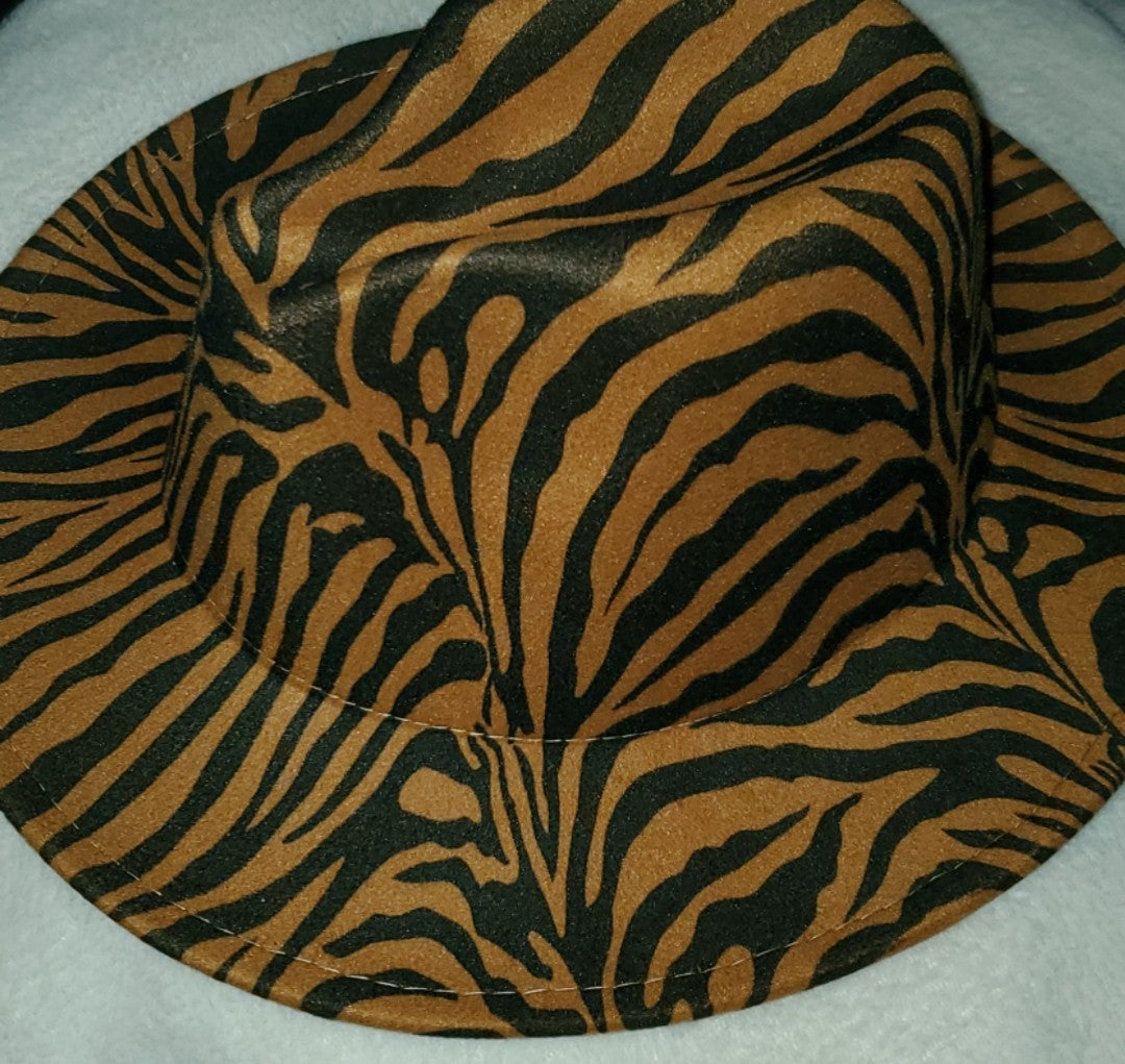 Dzign Services Jazzy Zebra Fedora Hats