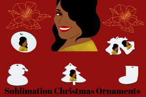 Sublimation Double Sided Christmas Ornaments